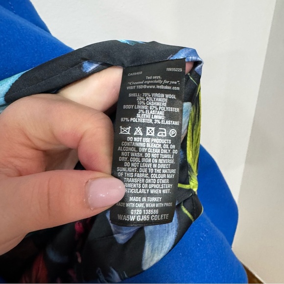 Ted baker wool/cashmere coat 3 - Picture 11 of 12